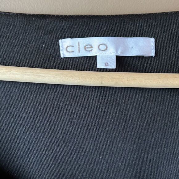 Cleo Silver and Black 3/4 Length Sleeve Dress Size 12 - Picture 2 of 15